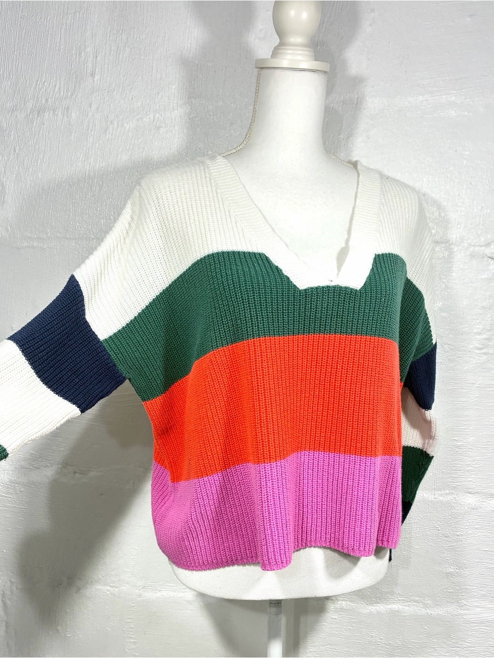 L.F.D. BY FATE COLOR BLOCK SWEATER